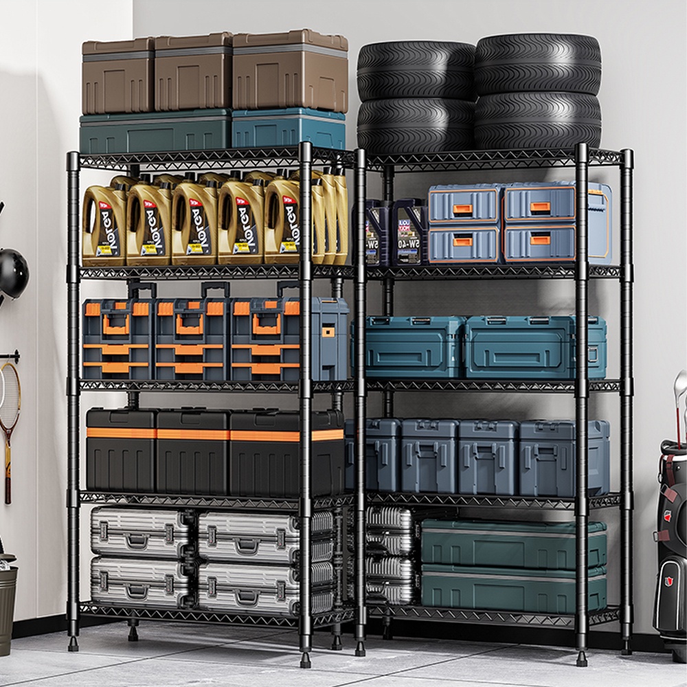 Kệ nhà bếp để đồ đa năng, kệ để đồ vi sóng, nồi chiên không dầu thép carbon điều chỉnh kích thước chịu lực mạnh mẽ