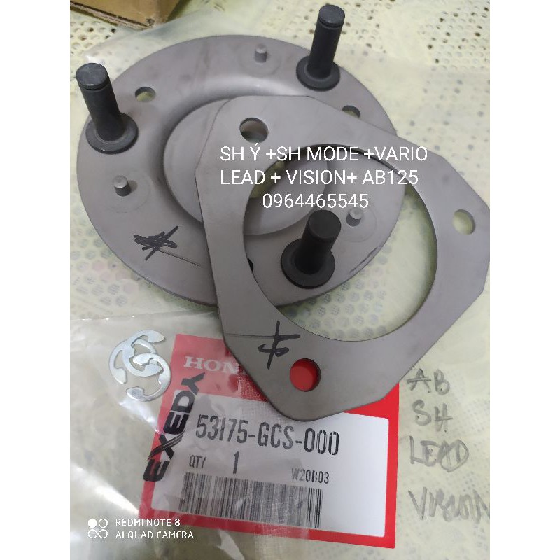 BỐ BA CÀNG_Chân đế bố 3 càng + tấm chắn+ 3 fe khóa cho các dòng xe AB110/125 ,CLICK,VISION.,SH125/150