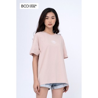  Áo Thun BOO Nữ Oversize Dáng Rộng 100% Cotton Cao Cấp Thêu Hình Global Và Sau Lưng In Logo BOO