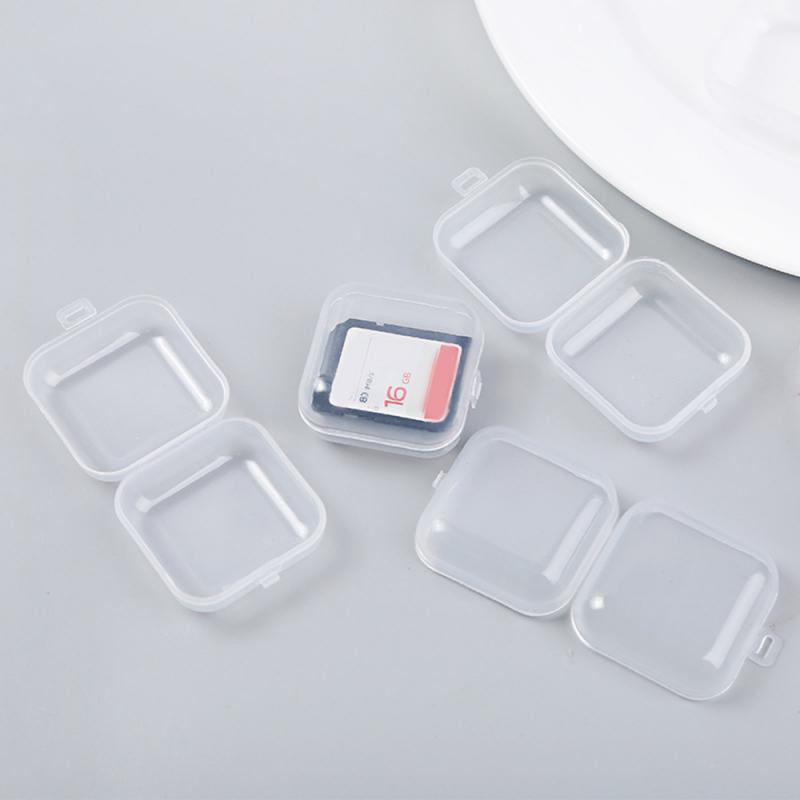 Set 1 / 5 hộp đựng bảo vệ tai nghe bằng nhựa trong suốt thiết kế tiện dụng
