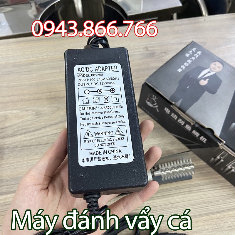 Máy đánh vẩy cá diêu hồng, cá rô phi, cá lóc loại cầm tay tiện dụng