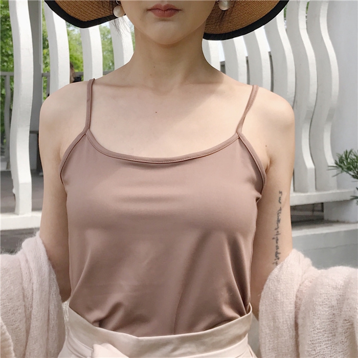 Áo Hai Dây Màu Trơn Màu Đơn Giản 20223