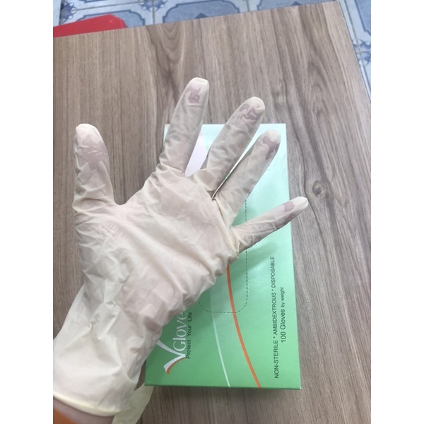 Găng tay y tế không bột và có bột hộp 100 cái