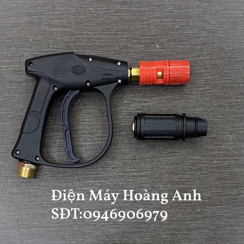 Súng rửa xe áp lực cao ren 22mm/ren14mm+Béc mỏ vịt