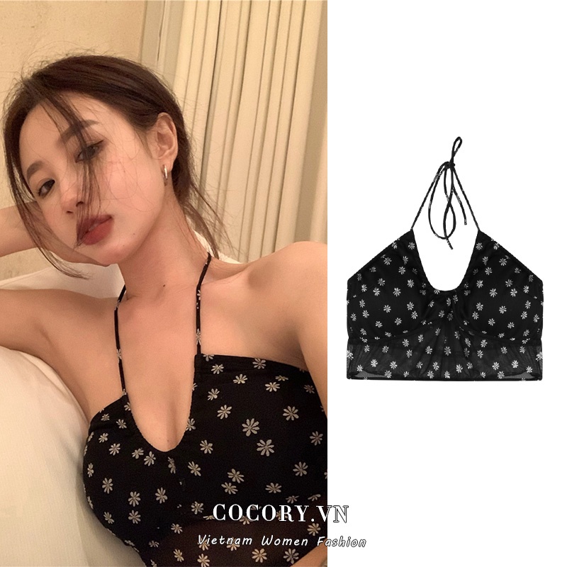 Cocory vn Áo Croptop Trễ Vai Dáng Ôm Thời Trang Mùa Hè Quyến Rũ Cho Nữ