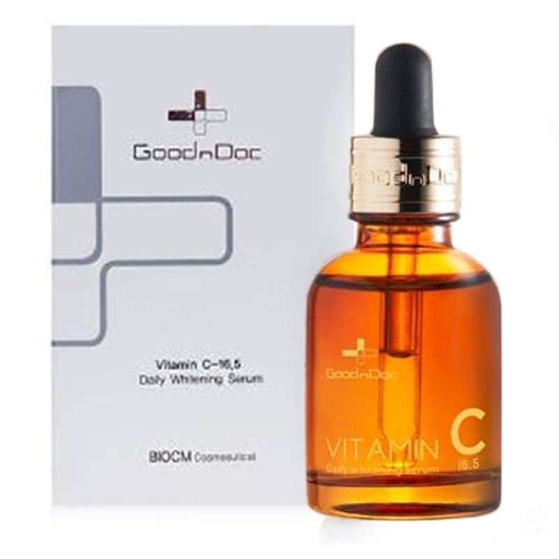 Serum dưỡng da sáng khỏe GOODNDOC VITAMIN C 16.5 30ml