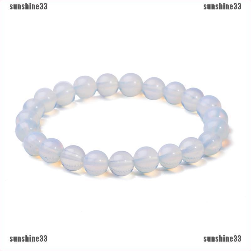 Vòng Tay Chuỗi Hạt Đá Mặt Trăng Tròn 8mm Hợp Thời Trang