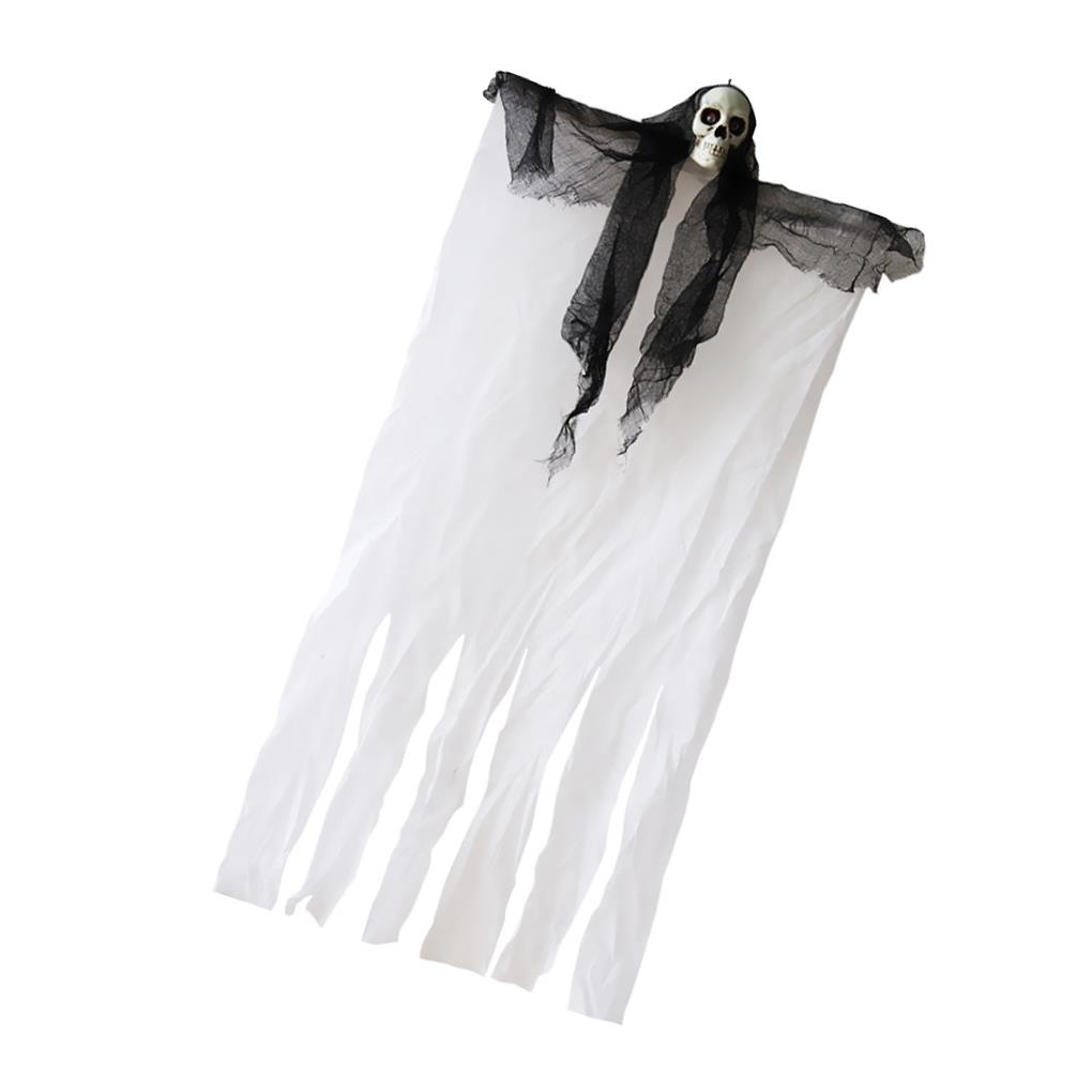 Rèm Cửa Trang Trí Halloween Hình Bộ Xương