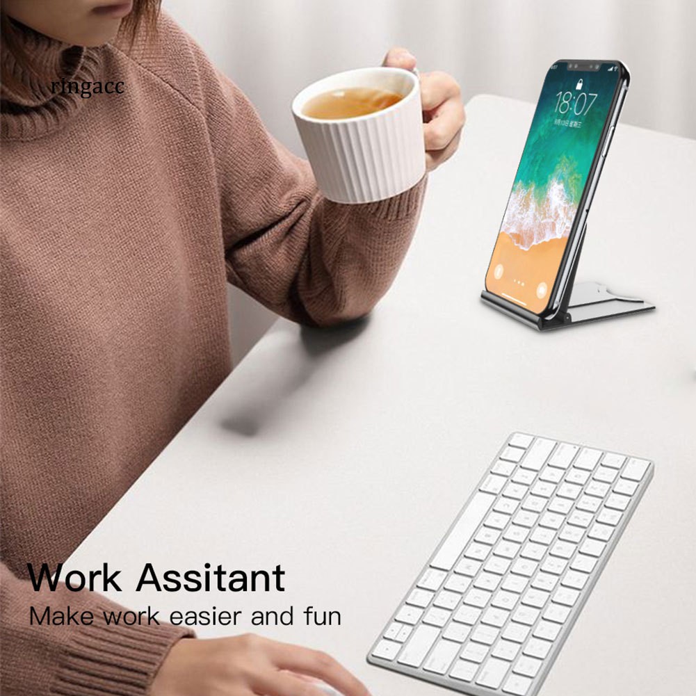 Giá đỡ điện thoại/máy tính bảng để bàn thông dụng nhỏ gọn có thể điều chỉnh được