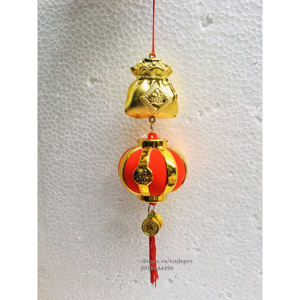 Dây khánh dây liễn treo cây mai cây đào cây quất trang trí Tết