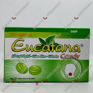Viên ngậm ho Eucatana Candy 24 viên - Giảm đờm, giảm ho
