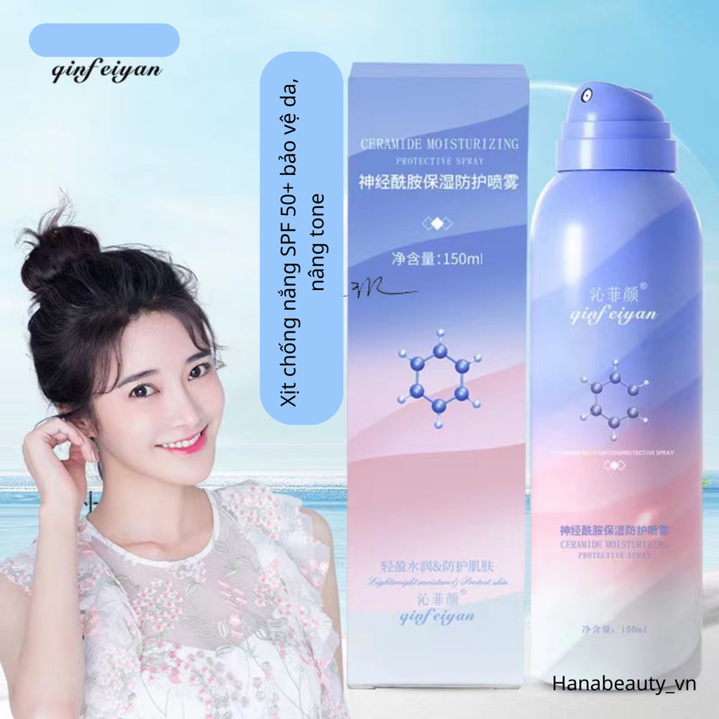 Xịt chống nắng NERVONIC 50SPF+ CHO DA DẦU không gây bí cho da