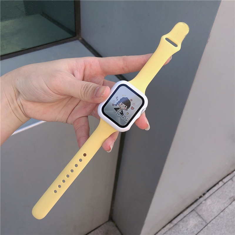Dây Đeo Silicone Mềm Mỏng Cho Đồng Hồ Thông Minh Smart Watch Series 7 6 5 4 3 2 45mm 41mm 44mm 38mm 42mm