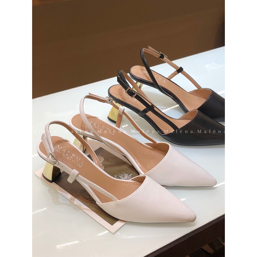 Giày slingback Malena gót nhập liên sườn