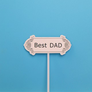 Set que cắm giấy Best Dad + tim đỏ
