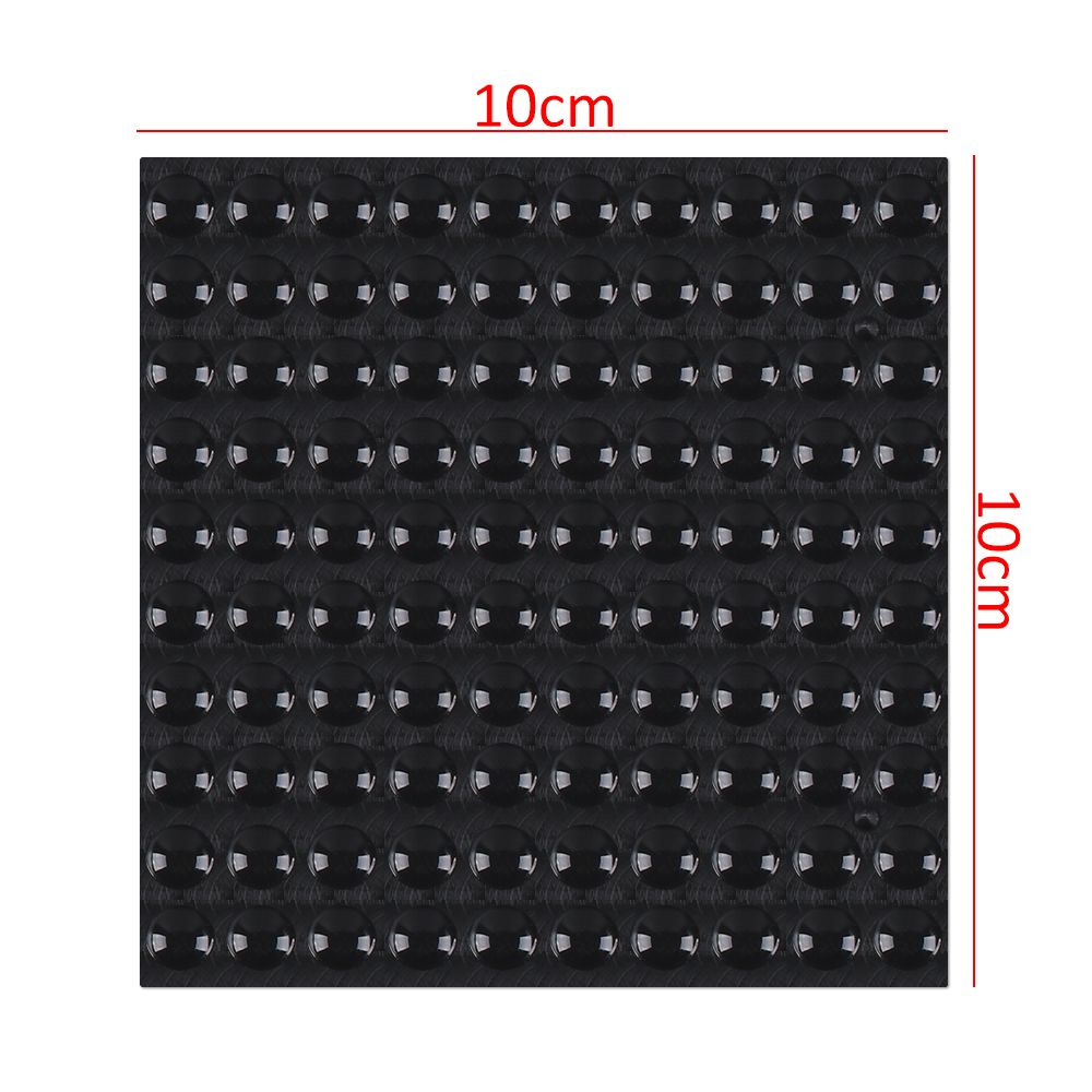 Bộ 100 cái nhãn dán cao su silicone đệm chống trượt chặn cửa hút sốc nhiều màu cho tủ đồ/cửa nhà