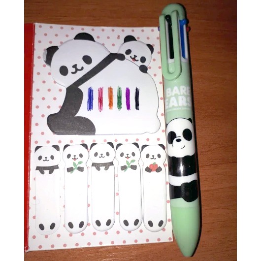 Bút bi 6 màu mực anh em gấu Bare Bear Chúng tôi đơn giản là gấu