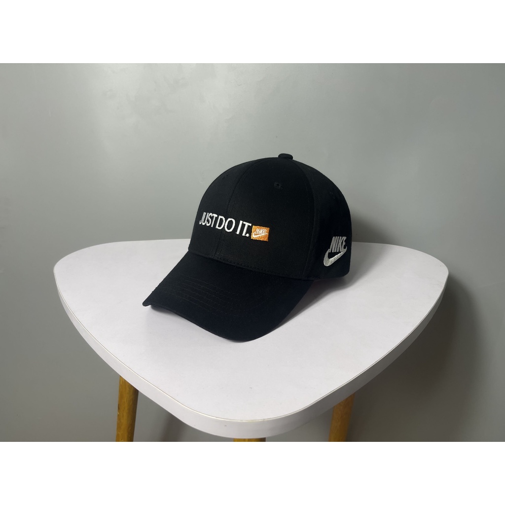 Mũ lưỡi trai, nón kết Just do it đen logo cao cấp, hàng thiết kế xuất khẩu, dành cho mọi lứa tuổi cả nam và nữ.