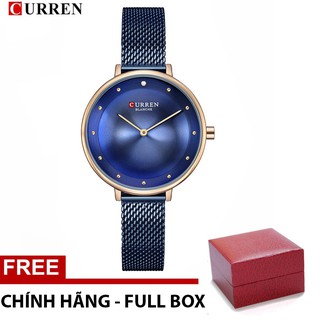 (TRANG NHÃ) ĐỒNG HỒ NỮ CURREN CU9036 DÂY TITANIUM SIÊU MỎNG - HÀNG CAO CẤP FULL BOX