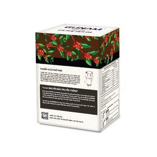 Cà phê hòa tan GUNAM cà phê đen đá (hộp 10 gói x 16g)