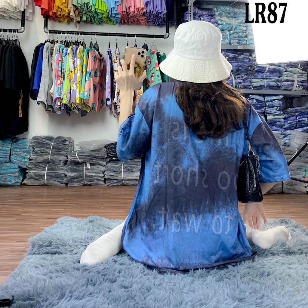 Áo thun loang màu 𝑭𝒓𝒆𝒆𝒔𝒉𝒊𝒑 Áo phông unisex LR87 vải cotton xượt poli co giãn thấm hút tốt, không xù lông