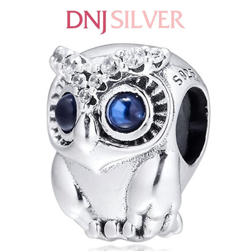 [Hàng cao cấp] Charm bạc 925 cao cấp, hàng chuẩn bạc - Charm Sparkling Owl thích hợp để mix vòng tay charm - DN120