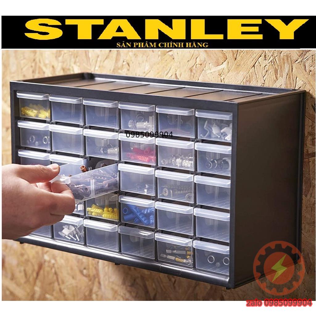 Tủ linh kiện 30 ngăn hộp đồ nghề Stanley 1-93-980 locker mini đựng dụng cụ cơ khí, điện tử, óc vít thông minh