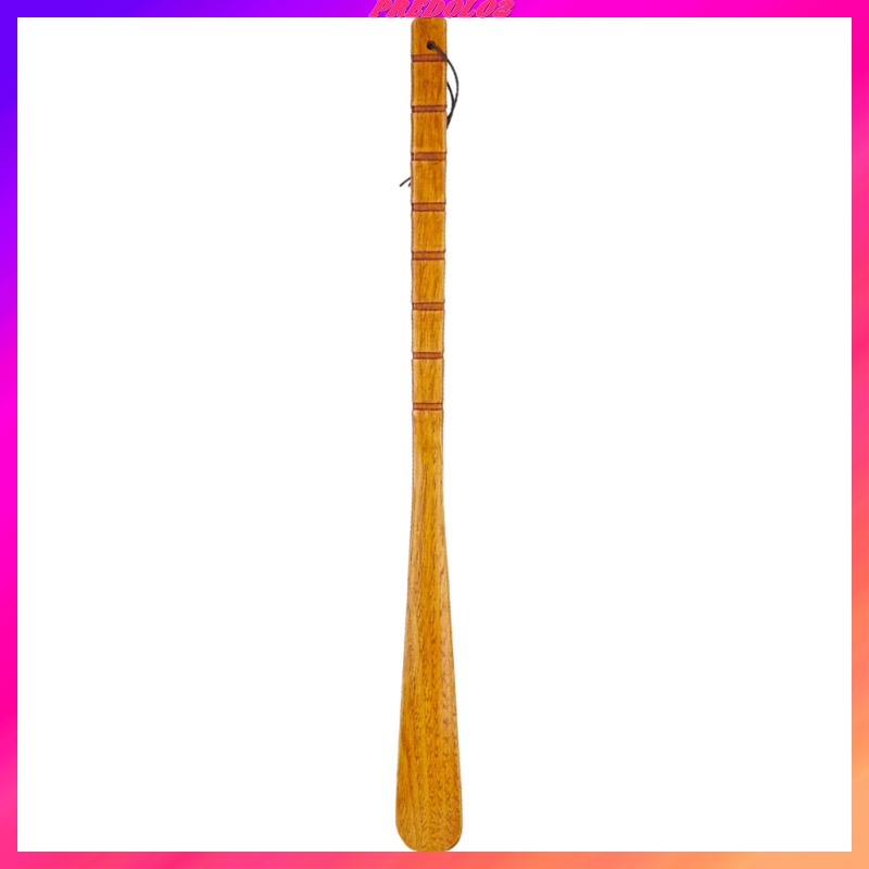 [Predolo2] Dụng Cụ Sửa Giày Cán Dài Bằng Gỗ Tự Nhiên Dài 55cm Màu Nâu