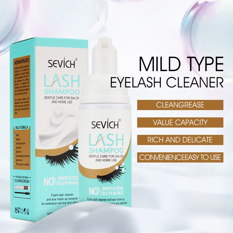 Dung Dịch Làm Sạch Lông Mi Tự Nhiên Sevich Không Gây Kích Ứng 50ml
