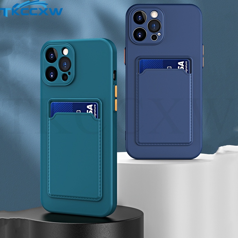 Ốp Điện Thoại TPU Silicon Mềm Dạng Ví Đựng Thẻ Cho iPhone XS MAX XR X SE