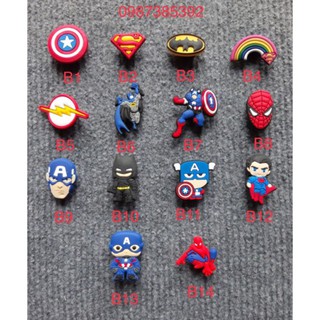 Jibbitz - nút cài dép - charm - sticker - icon trang trí dép. Shop ship từ 10 jibbitz trở lên.