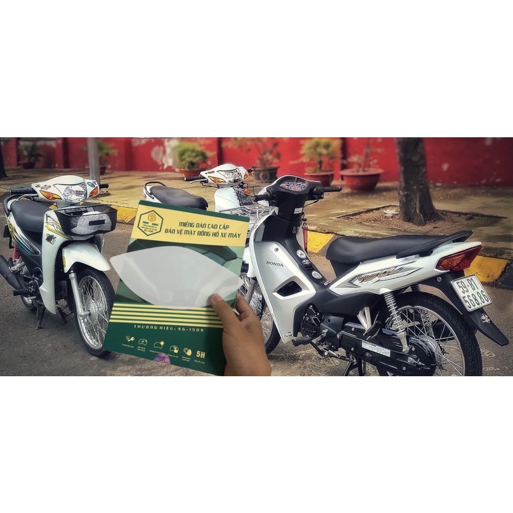 DECAL DÁN ĐÈN XE WAVE ALPHA. LÀM ĐẸP XE, PPF BẢO VỆ MẶT ĐỒNG HỒ