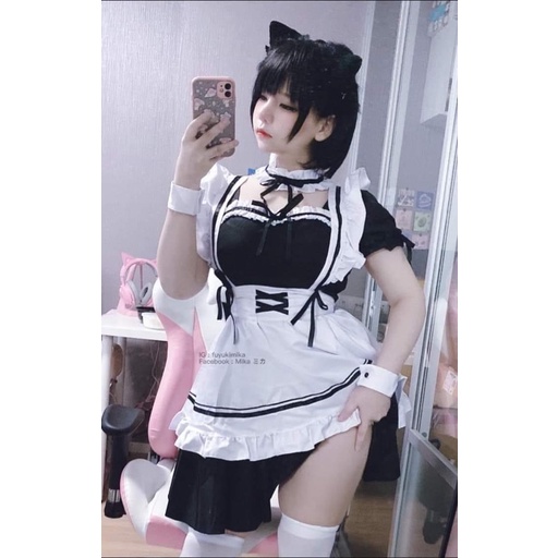 Set maid hoá trang cô hầu gái cute