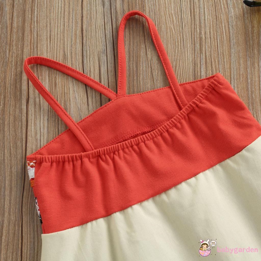 Áo liền quần hở vai không tay họa tiết hoa xinh xắn cho bé gái 0-24 tháng tuổi