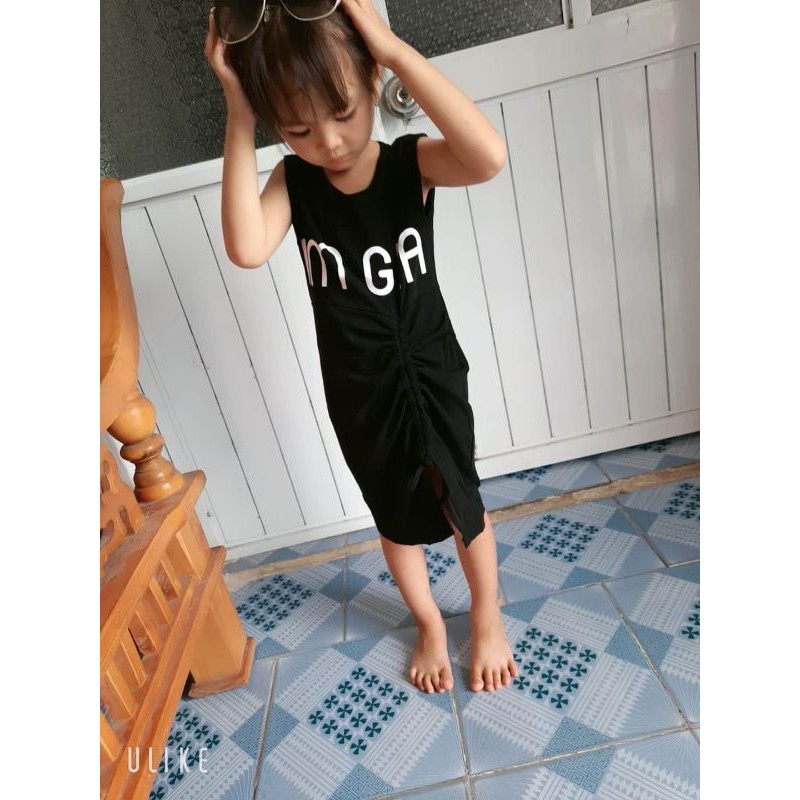 đầm body rút dây.