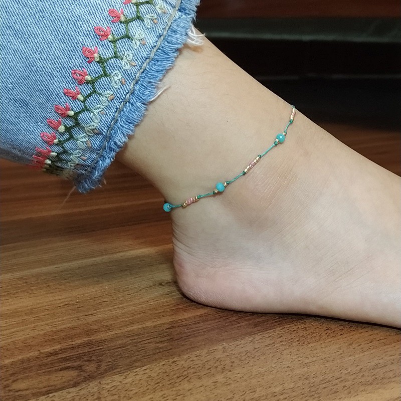 Vòng chân/ lắc chân handmade nữ/ Vòng chân hạt cườm Miuyki | BigBuy360 - bigbuy360.vn