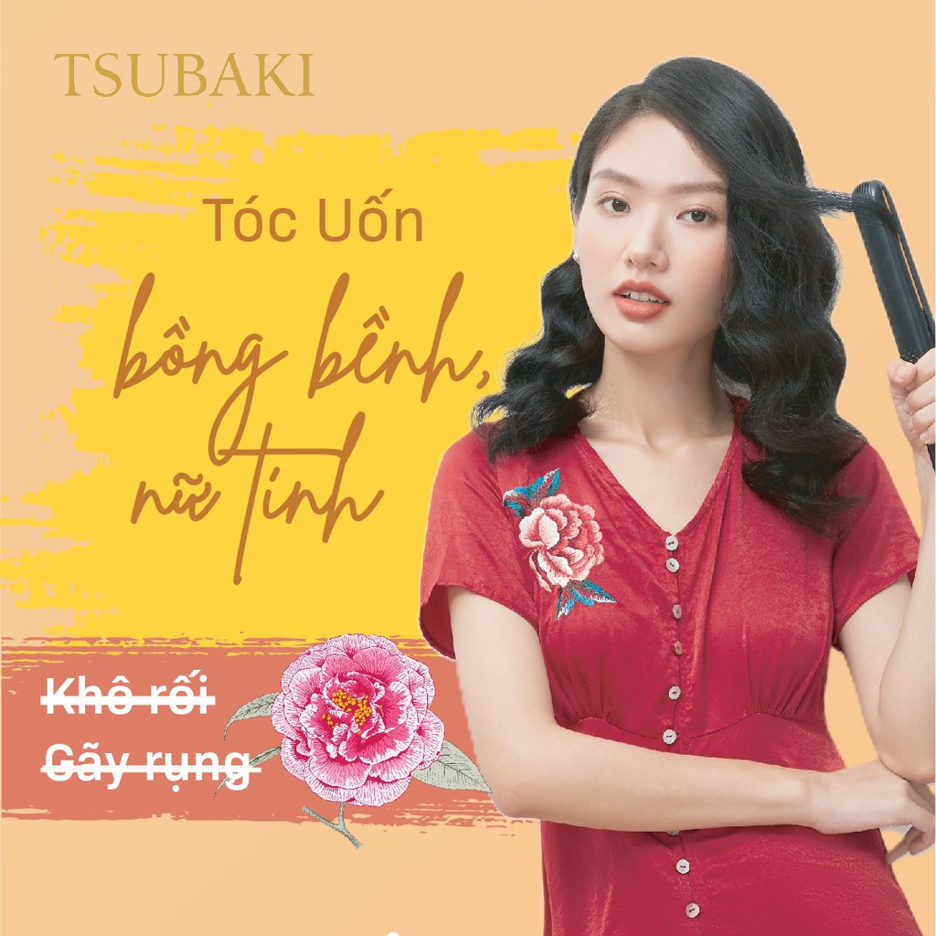 Dầu Dưỡng Tóc cao cấp Nhật Tsubaki phục hồi hư tổn 7 trong 1