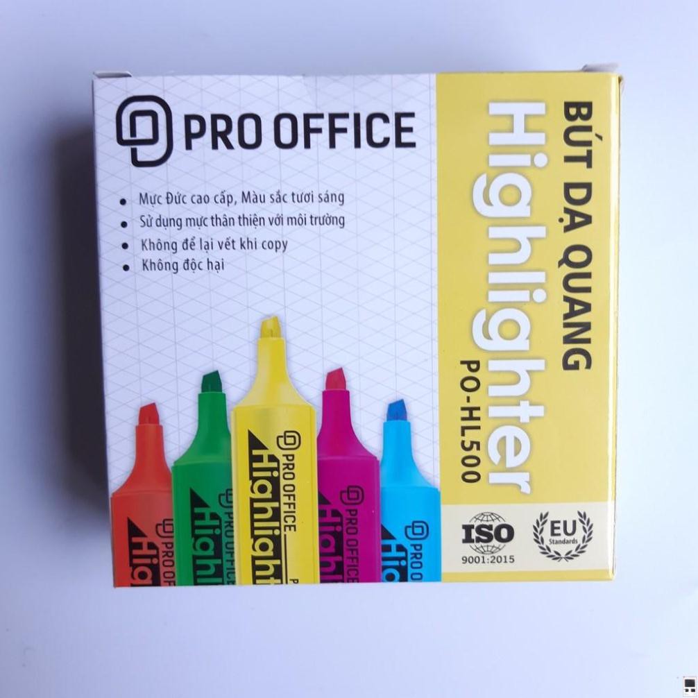 Bút dạ quang highlight PRO-OFFICE HL500 [Đồ dùng học sinh Classmate)