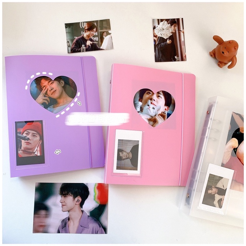 Bìa binder trái tim 6 còng