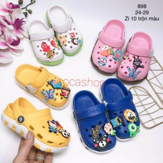 Dép sục có quai cho bé trai bé gái tặng kèm hình gắn