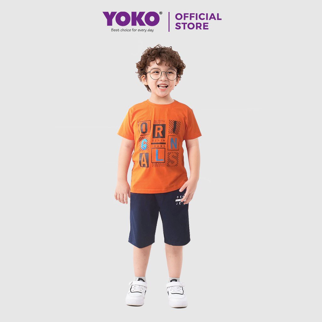 Bộ Quần Áo Thun Tay Ngắn Bé Trai (6-9 Tuổi) YOKO KID’S FASHION 21126T