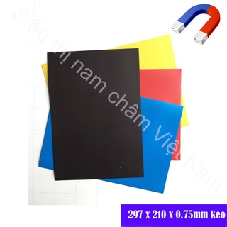 NAM CHÂM LÁ TẤM A4 NHIỀU MÀU