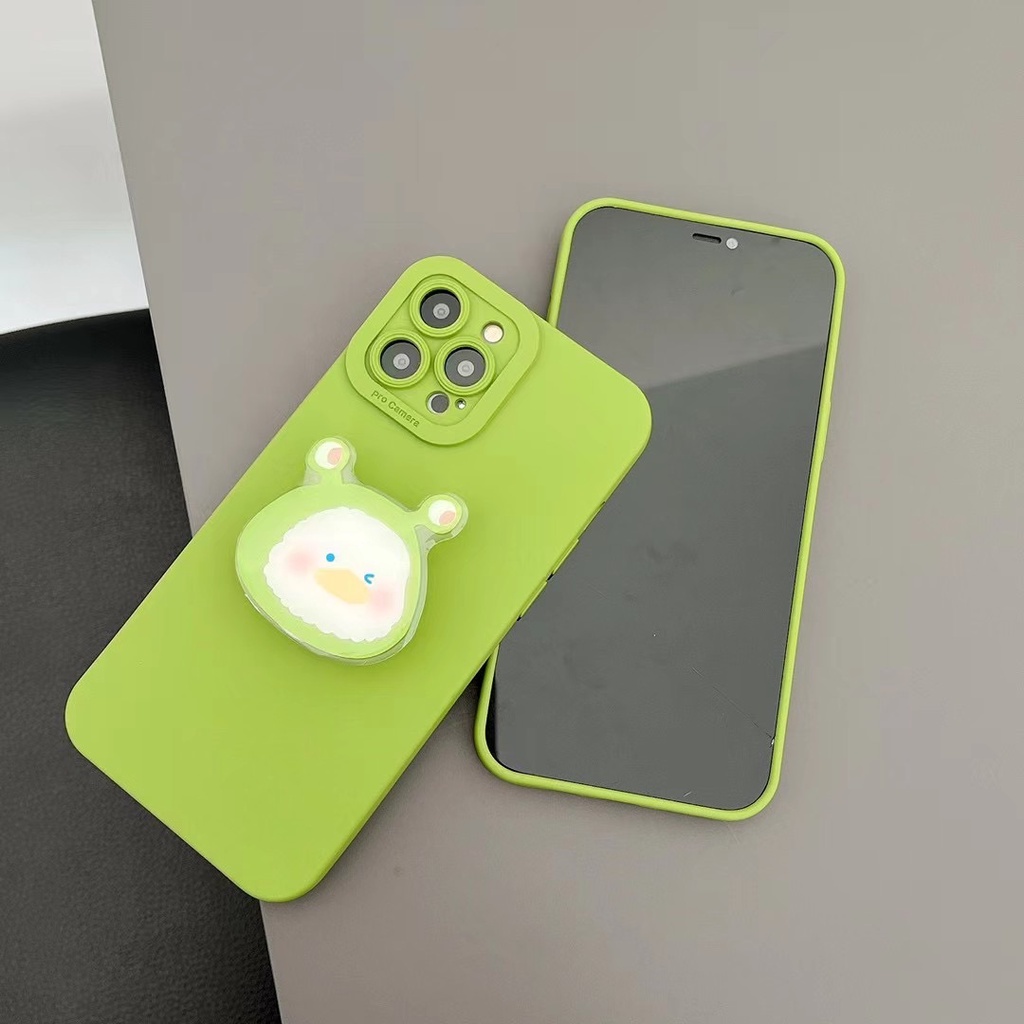 Ốp Điện Thoại tpu Họa Tiết Quái Vật Dễ Thương Kèm Giá Đỡ Cho iphone 13 pro max ins12 pro max 11 pro max xsmax