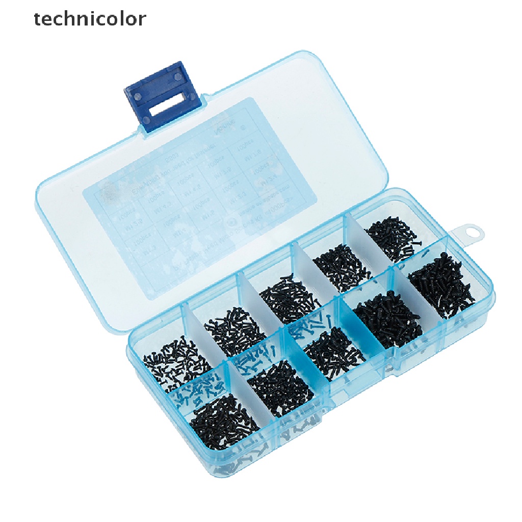 Set 1000 Ốc Vít Đầu Tròn micro M1 M1.2 M1.4 M1.7