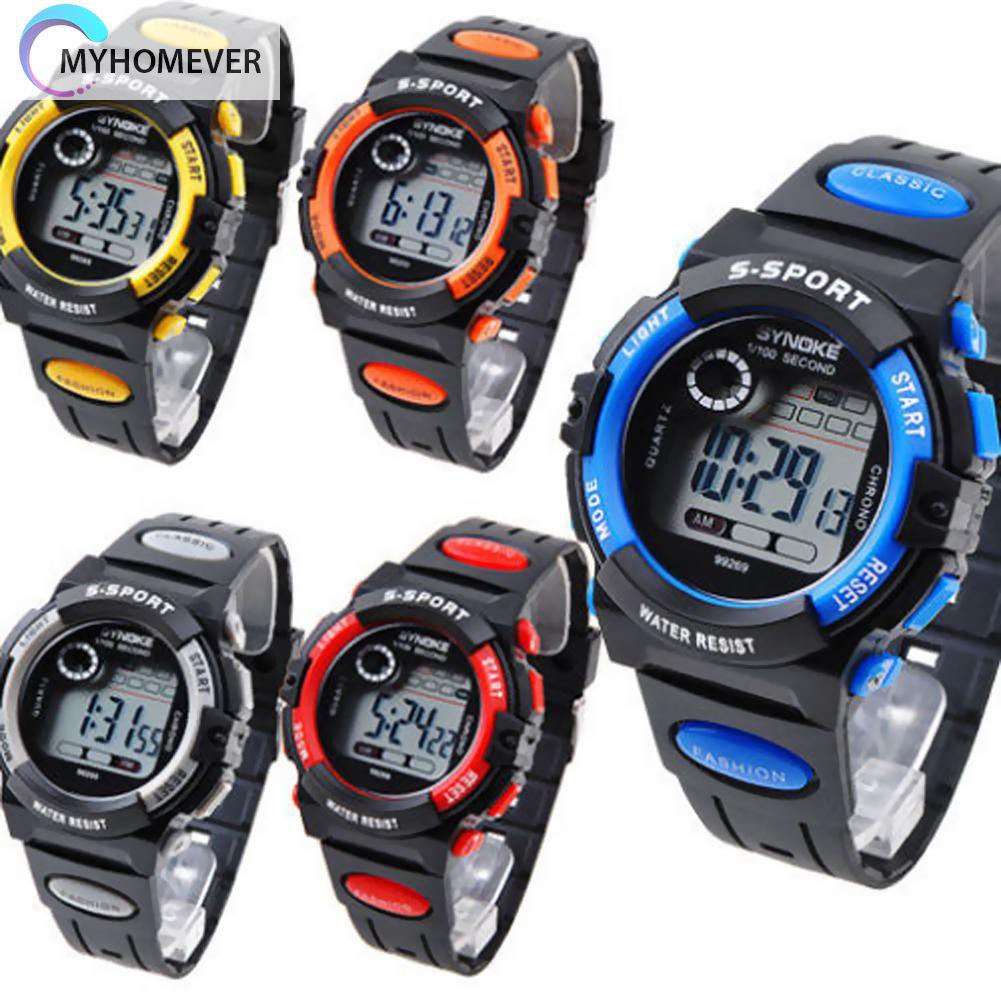 myhomever Multifunction Waterproof Child Boy Girl Sports Electronic Wrist Watch