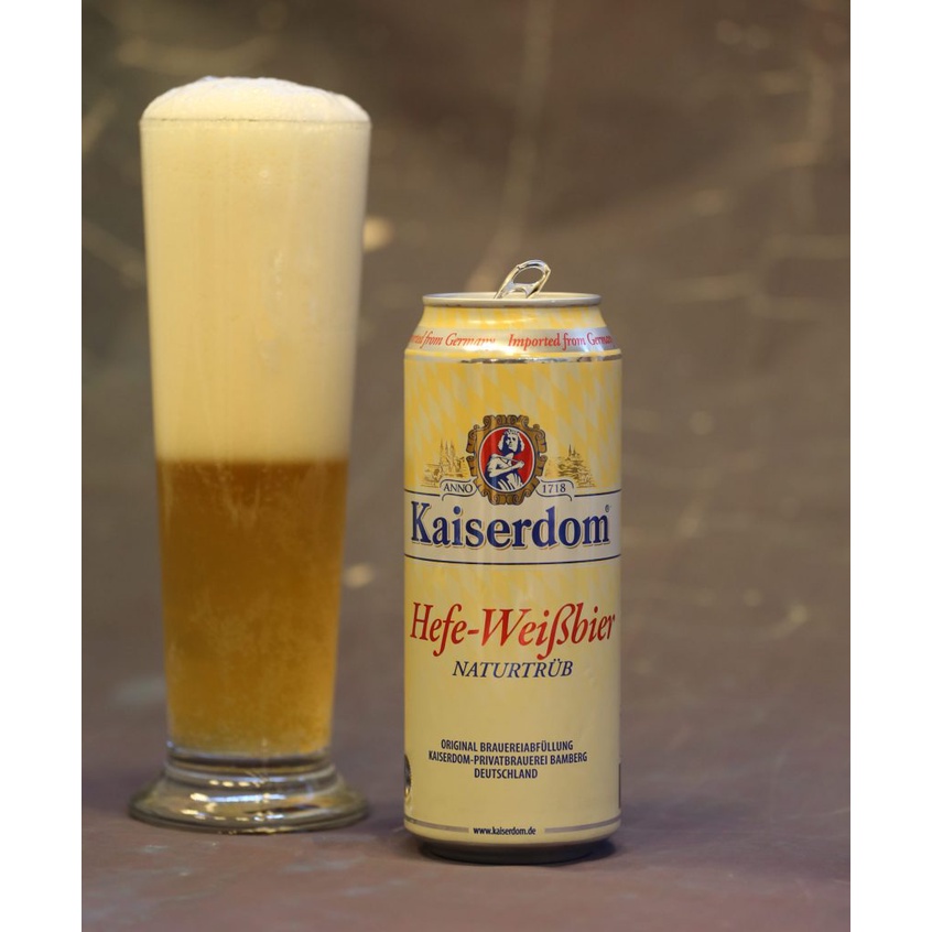 Bia Kaiserdom Hefe Weissbier 4.7% Đức – set 6 lon 500ml