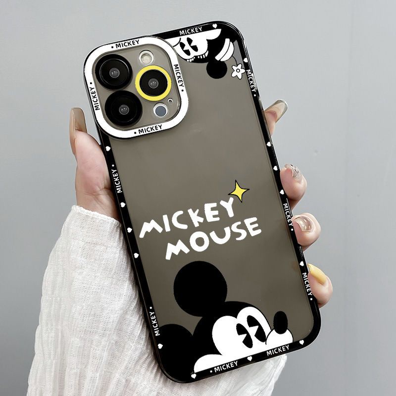 Ốp Điện Thoại TPU Trong Suốt Họa Tiết Hoạt Hình Mickey Cho iPhone 13 Pro Max Phone Case Case Case 14 12 Mini 11 XS XR X 8 7 Plus 6S 6 SE