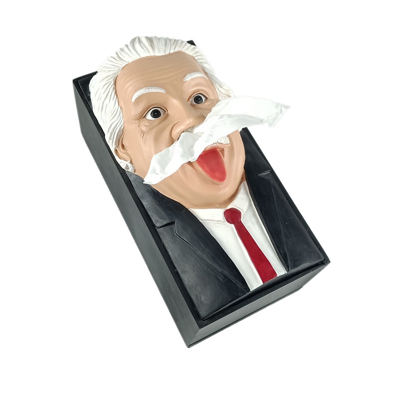 Tượng Rút Khăn Giấy Decor Nhà Cửa, Quán Ăn Hình Albert Einstein