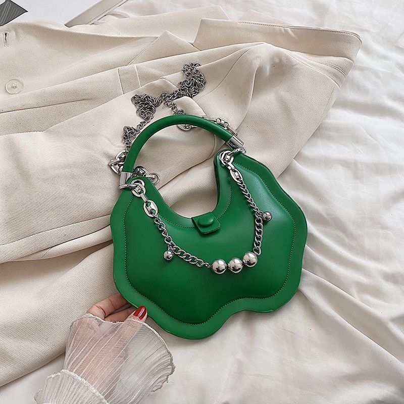 Túi Đeo Chéo Phối Dây Xích Đa Năng Thiết Kế Độc Đáo Thời Trang Mùa Hè 2022 Cho Nữ