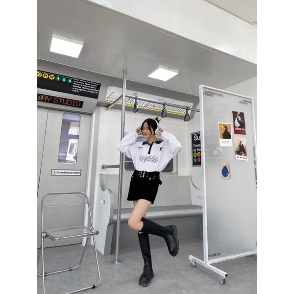 TÁCH LẺ ÁO TAY DÀI + CHÂN VÁY PHỐI DÂY